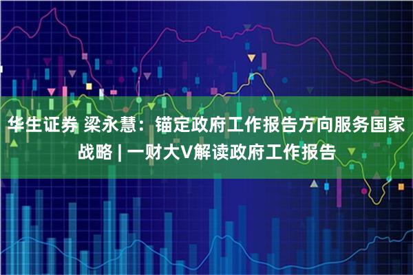 华生证券 梁永慧：锚定政府工作报告方向服务国家战略 | 一财大V解读政府工作报告