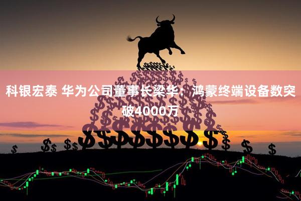 科银宏泰 华为公司董事长梁华：鸿蒙终端设备数突破4000万